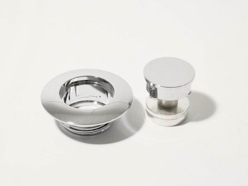 Chrome Gas Cap / Adapter for Harley-Davidson by Russ Wernimont Designs