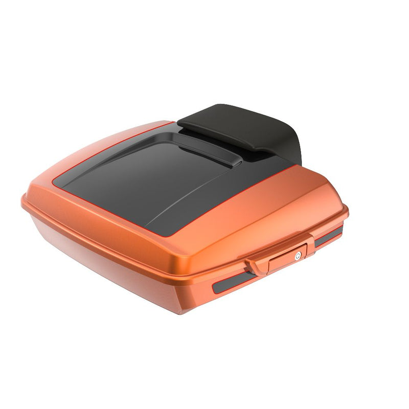 Advanblack Custom Two Tone Razor Rear Tour Trunk Pack For '97-'26 Harley Touring