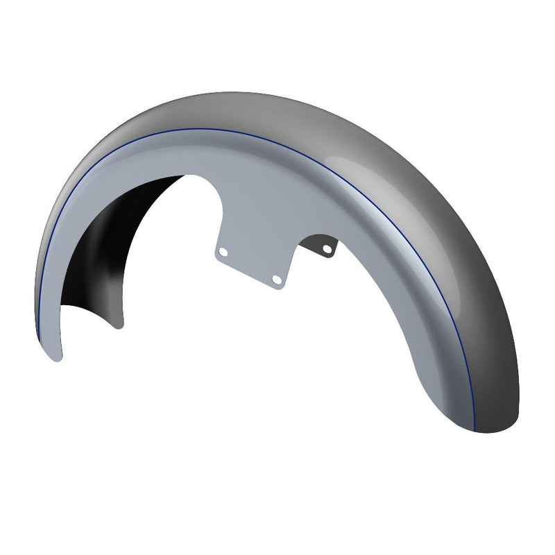 Advanblack Custom Two Tone 19" Reveal Wrapper Hugger Front Fender For '09-'23 Harley Touring