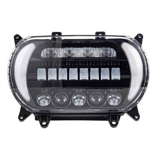 Advanblack Color Matched "ATTACK" LED Headlight for 2015-2021 Harley Road Glide