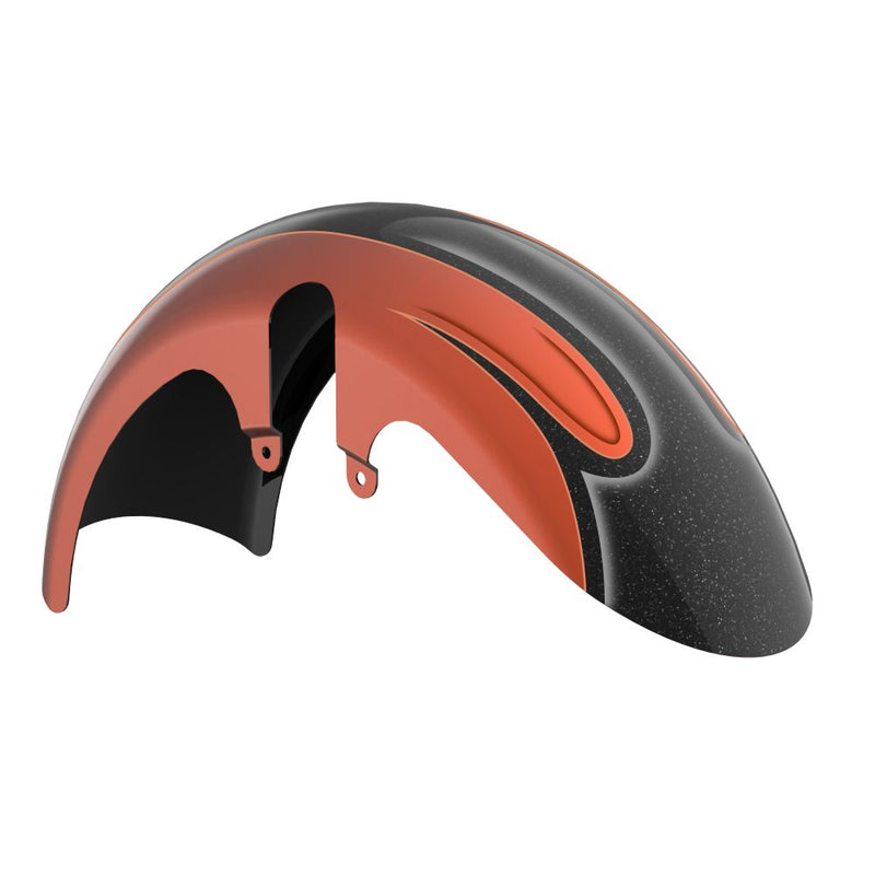 Advanblack Color-Matched 18" Wide Fat Tire Front Fender for '23.5-Up Harley Touring