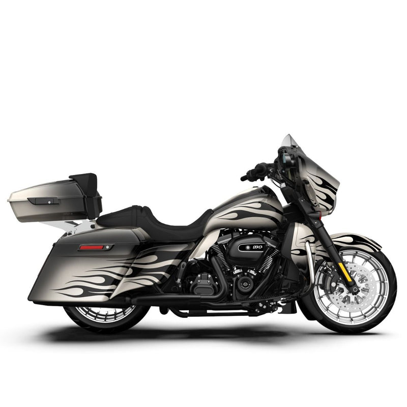 Advanblack Pyro Flame Pattern FULL BODY COLOR SWAP BUNDLE FOR HARLEY DAVIDSON 2014+ STREET GLIDE/ELECTRA STREET GLIDE/ULTRA CLASSIC