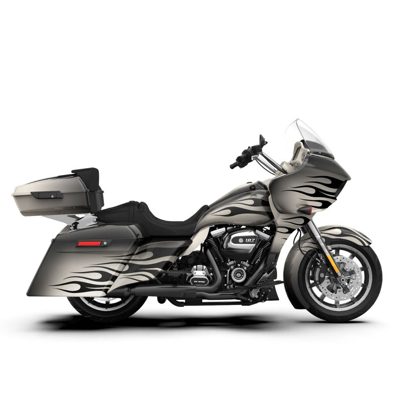 Advanblack Pyro Flame Pattern FULL BODY COLOR SWAP BUNDLE FOR HARLEY DAVIDSON 2015+  Road Glide