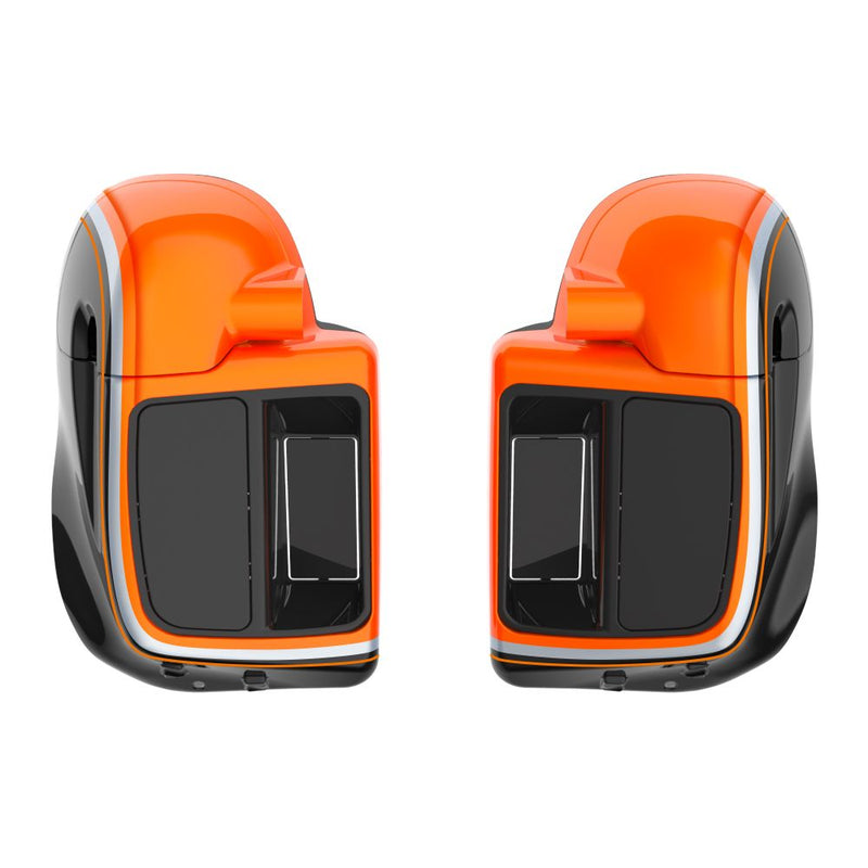Advanblack Custom Two Tone Rushmore Lower Vented Fairings for 2014-2023 Harley Touring