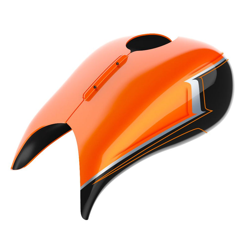 Advanblack Custom Two Tone Stretched Tank Cover for Harley '09-'23 Street Glide & Road Glide & Road King