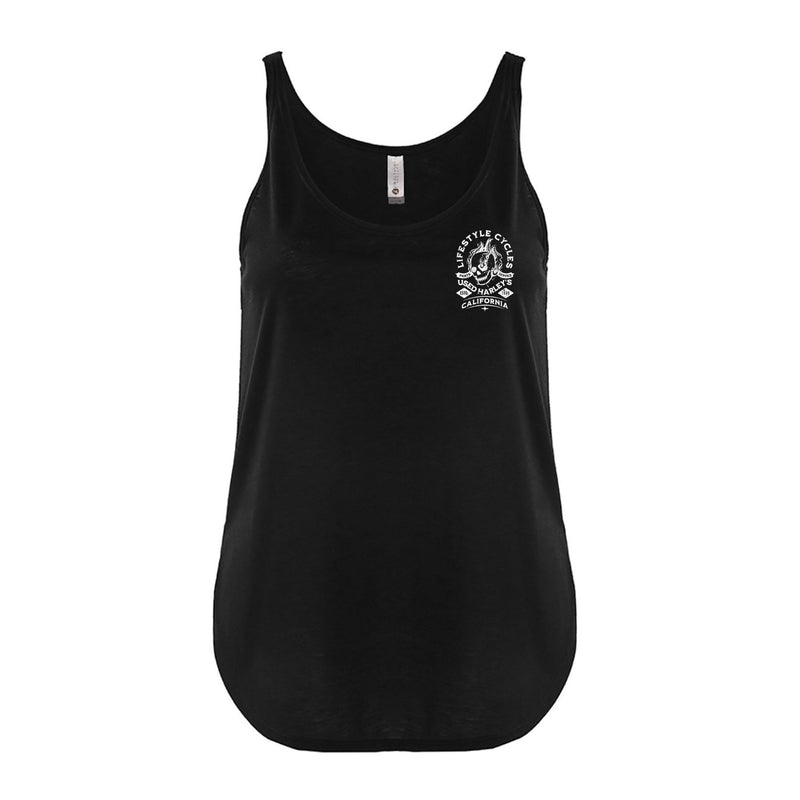 LIFESTYLE CYCLES Womens Used Harley Tank Top